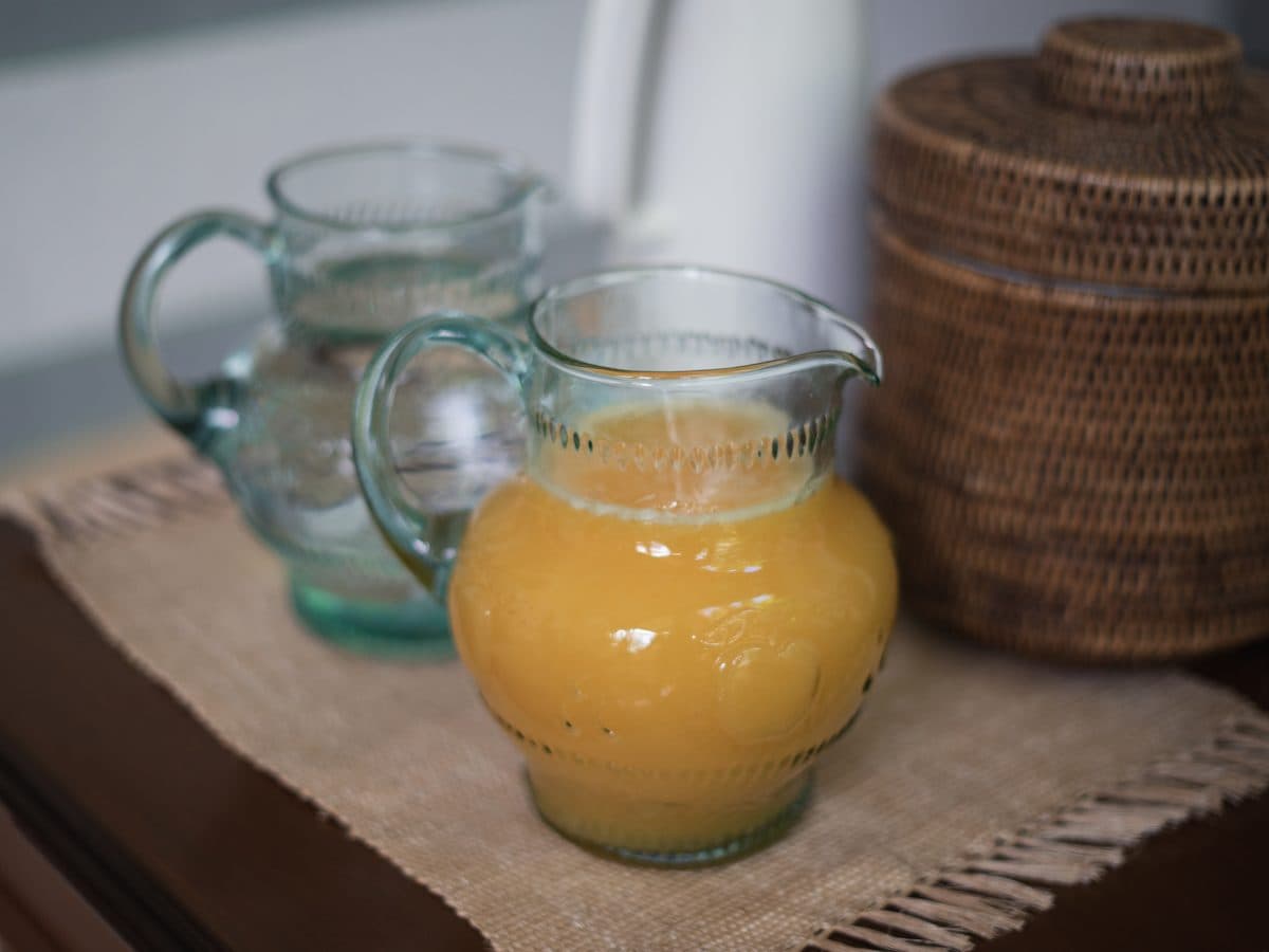 Jarra de agua fresca del día